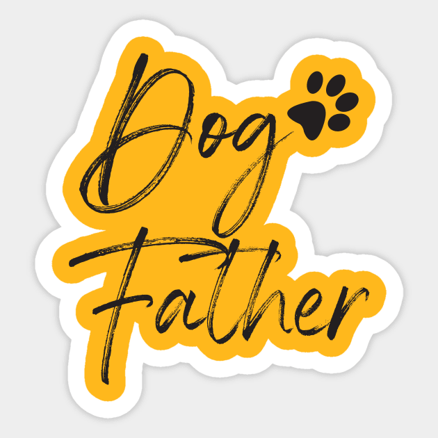 Dog Father T-shirt Sticker by lilss